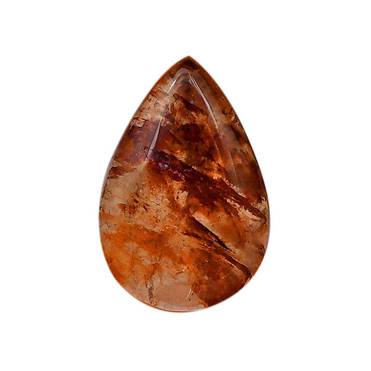 Red Fire Quartz 17.7x26x6 mm Pear Shape Polished Gemstone LS122-06441