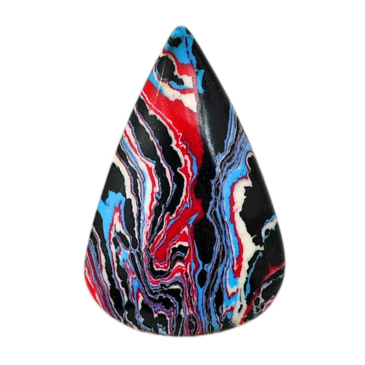 Fordite Detroit Agate 20.2x31x4.6 mm Pear Shape Polished Gemstone LS123-06459