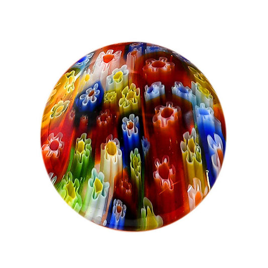 Millefiori Murano Glass 30x30x5 mm Round Shape Polished Gemstone LS124-06463