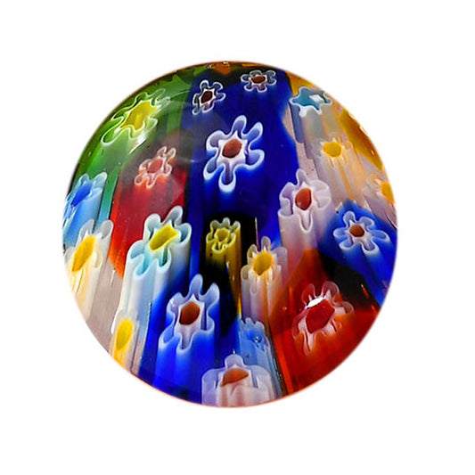 Millefiori Murano Glass 26.7x26.7x6.7 mm Round Shape Polished Gemstone LS124-06464