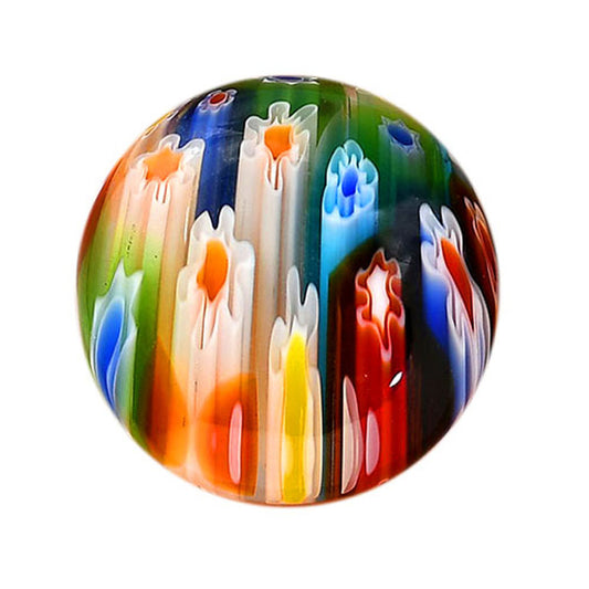 Millefiori Murano Glass 26.5x26.5x7.5 mm Round Shape Polished Gemstone LS124-06465