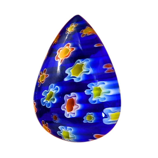 Millefiori Murano Glass 18x26.3x6.5 mm Pear Shape Polished Gemstone LS124-06473