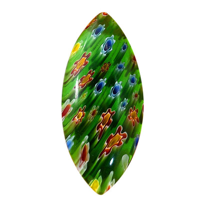 Millefiori Murano Glass 20.1x44.45x6.5 mm Marquise Shape Polished Gemstone LS124-06480