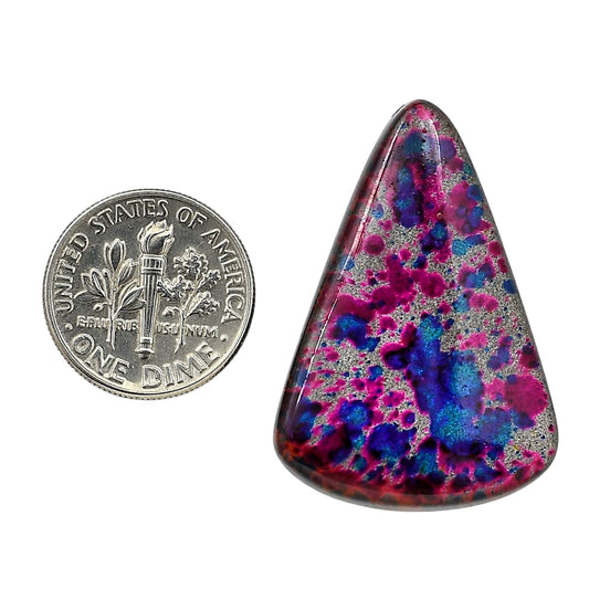 Lab Created Multi Color Labradorite 24x34.7x6 mm Fancy Shape Polished Gemstone LS125-06493