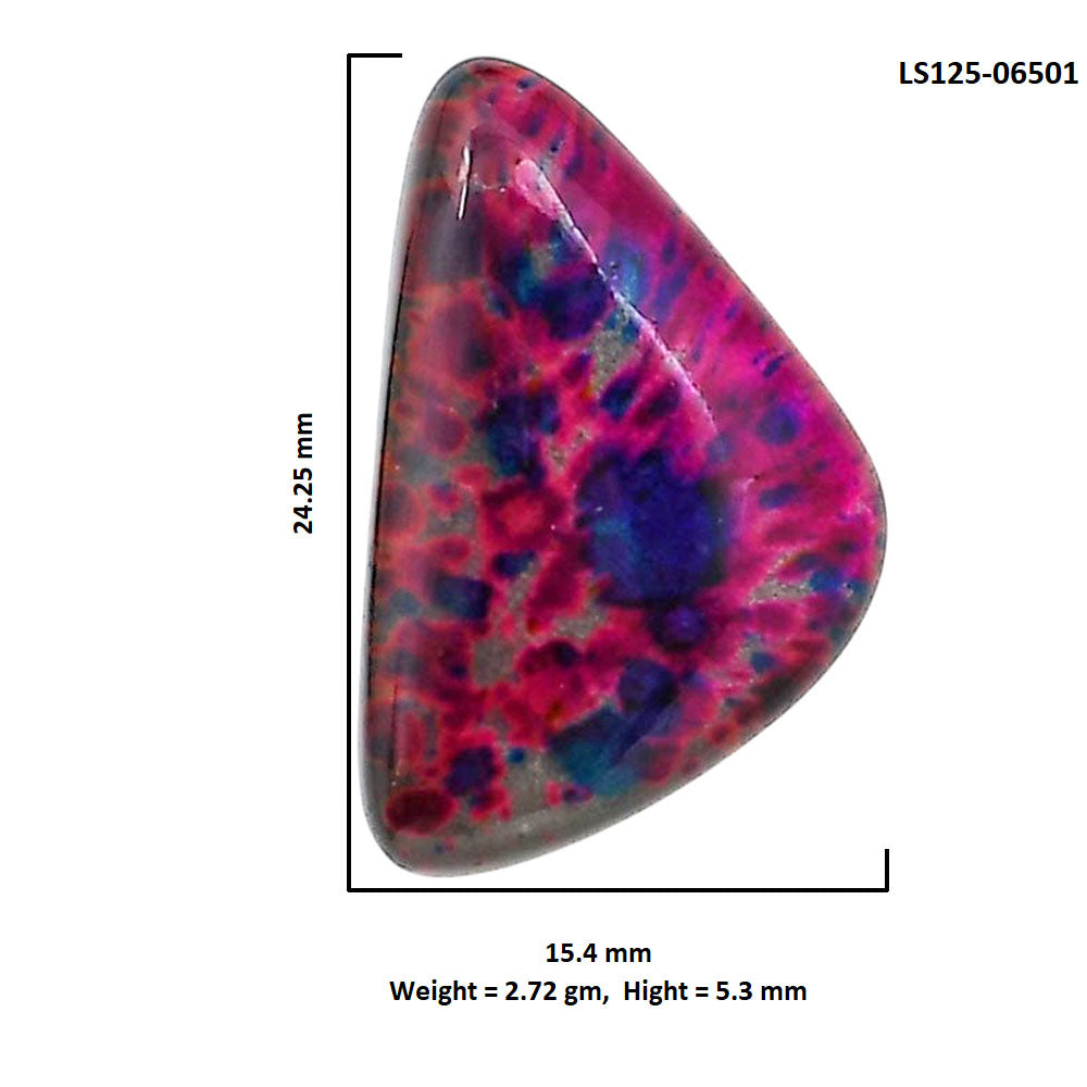 Lab Created Multi Color Labradorite 15.4x24.25x5.3 mm Fancy Shape Polished Gemstone LS125-06501