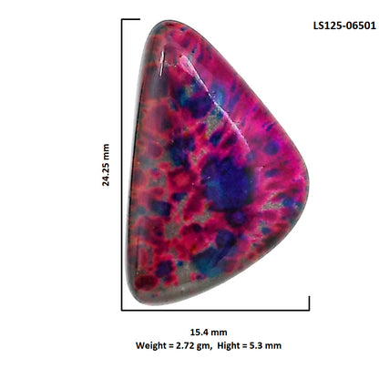 Lab Created Multi Color Labradorite 15.4x24.25x5.3 mm Fancy Shape Polished Gemstone LS125-06501