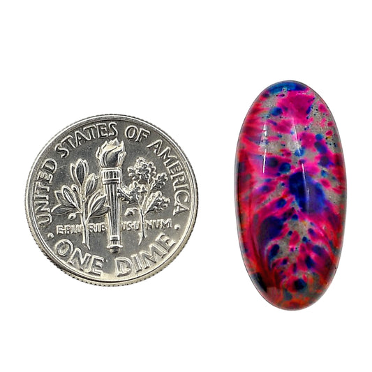 Lab Created Multi Color Labradorite 11.7x23.8x5 mm Oval Shape Polished Gemstone LS125-06502