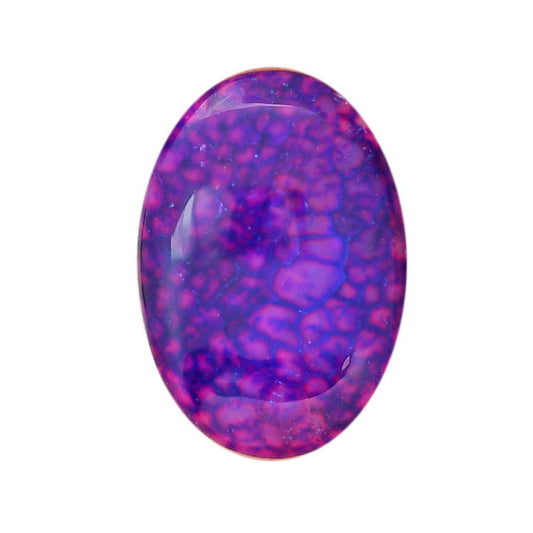 Dragon Vein Agate 21.7x30.75x6 mm Oval Shape Polished Gemstone LS126-06505