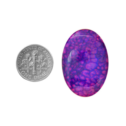 Dragon Vein Agate 21.7x30.75x6 mm Oval Shape Polished Gemstone LS126-06505