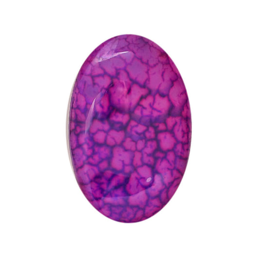 Dragon Vein Agate 20x31.5x7.7 mm Oval Shape Polished Gemstone LS126-06507