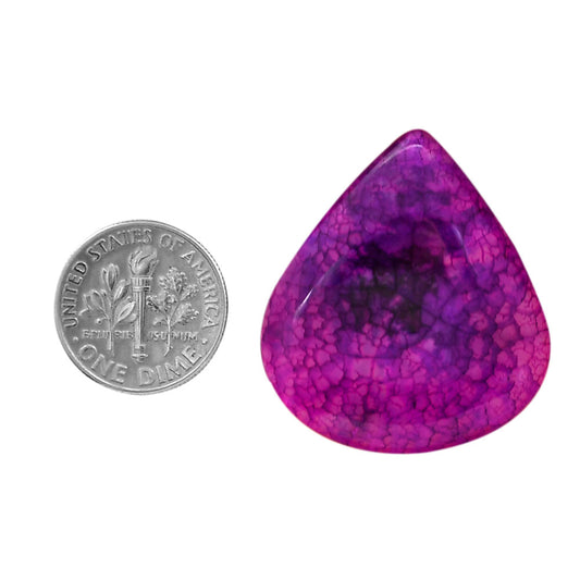 Dragon Vein Agate 29.75x33.55x6 mm Heart Shape Polished Gemstone LS126-06508
