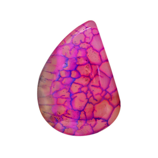 Dragon Vein Agate 22.3x32.5x7 mm Fancy Shape Polished Gemstone LS126-06510