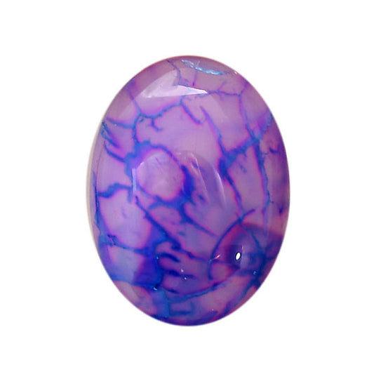 Dragon Vein Agate 18.8x25.85x7 mm Oval Shape Polished Gemstone LS126-06512