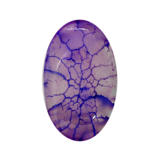 Dragon Vein Agate 17.6x29.5x6.7 mm Oval Shape Polished Gemstone LS126-06513