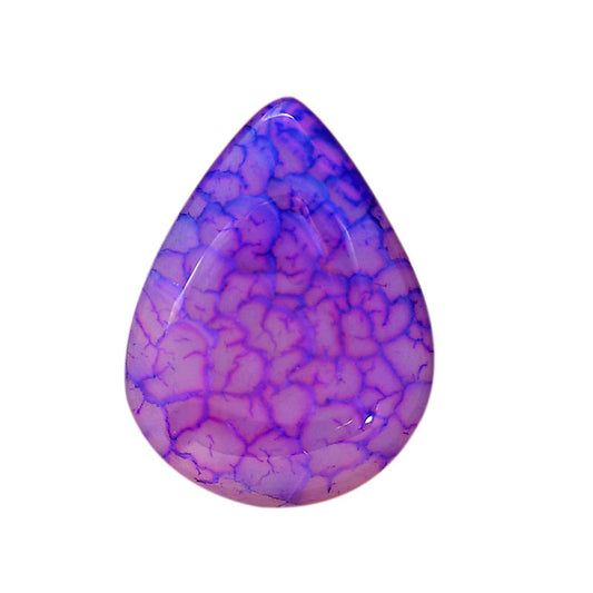 Dragon Vein Agate 23x30.4x5.5 mm Pear Shape Polished Gemstone LS126-06514