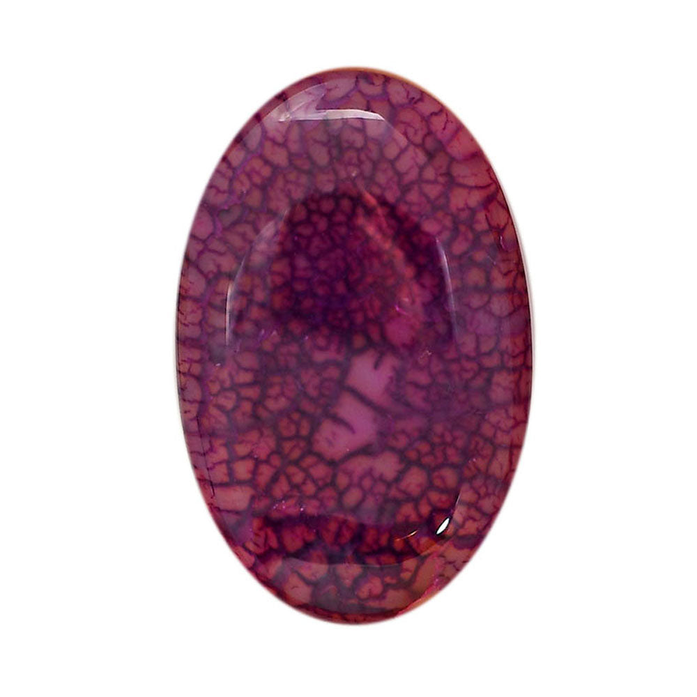 Dragon Vein Agate 24.7x38.65x6.8 mm Oval Shape Polished Gemstone LS126-06516