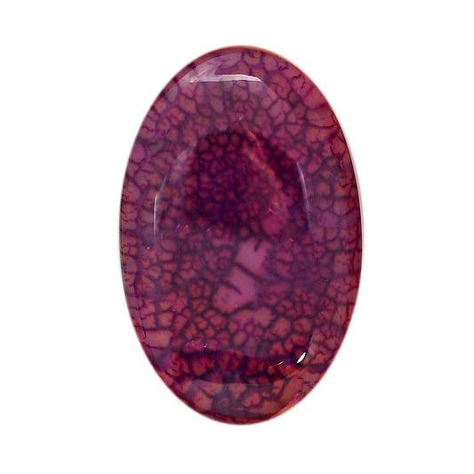 Dragon Vein Agate 24.7x38.65x6.8 mm Oval Shape Polished Gemstone LS126-06516