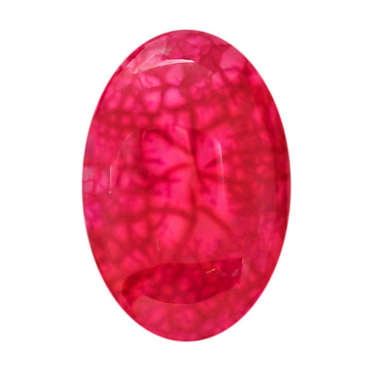 Dragon Vein Agate 22.4x33.55x7.8 mm Oval Shape Polished Gemstone LS126-06518