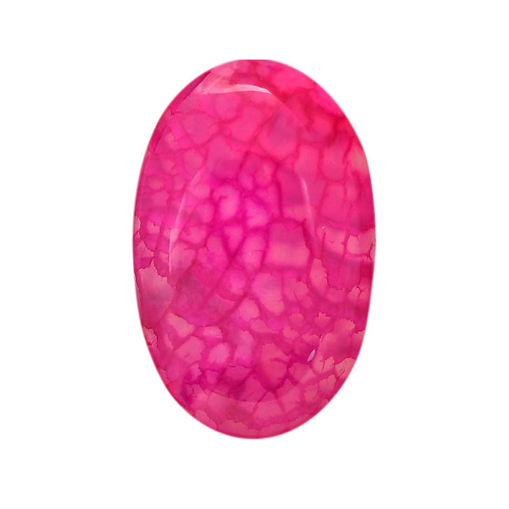 Dragon Vein Agate 21.5x34.2x6.5 mm Oval Shape Polished Gemstone LS126-06519