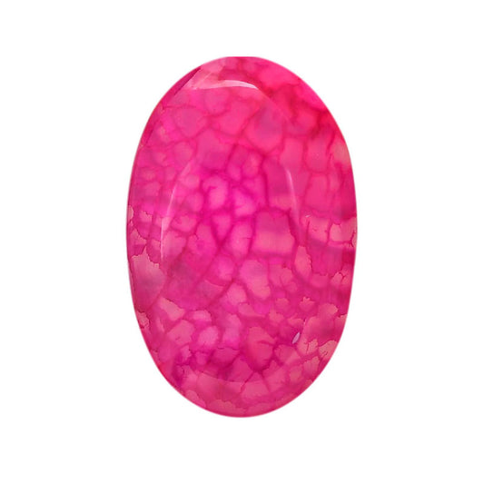 Dragon Vein Agate 21.5x34.2x6.5 mm Oval Shape Polished Gemstone LS126-06519