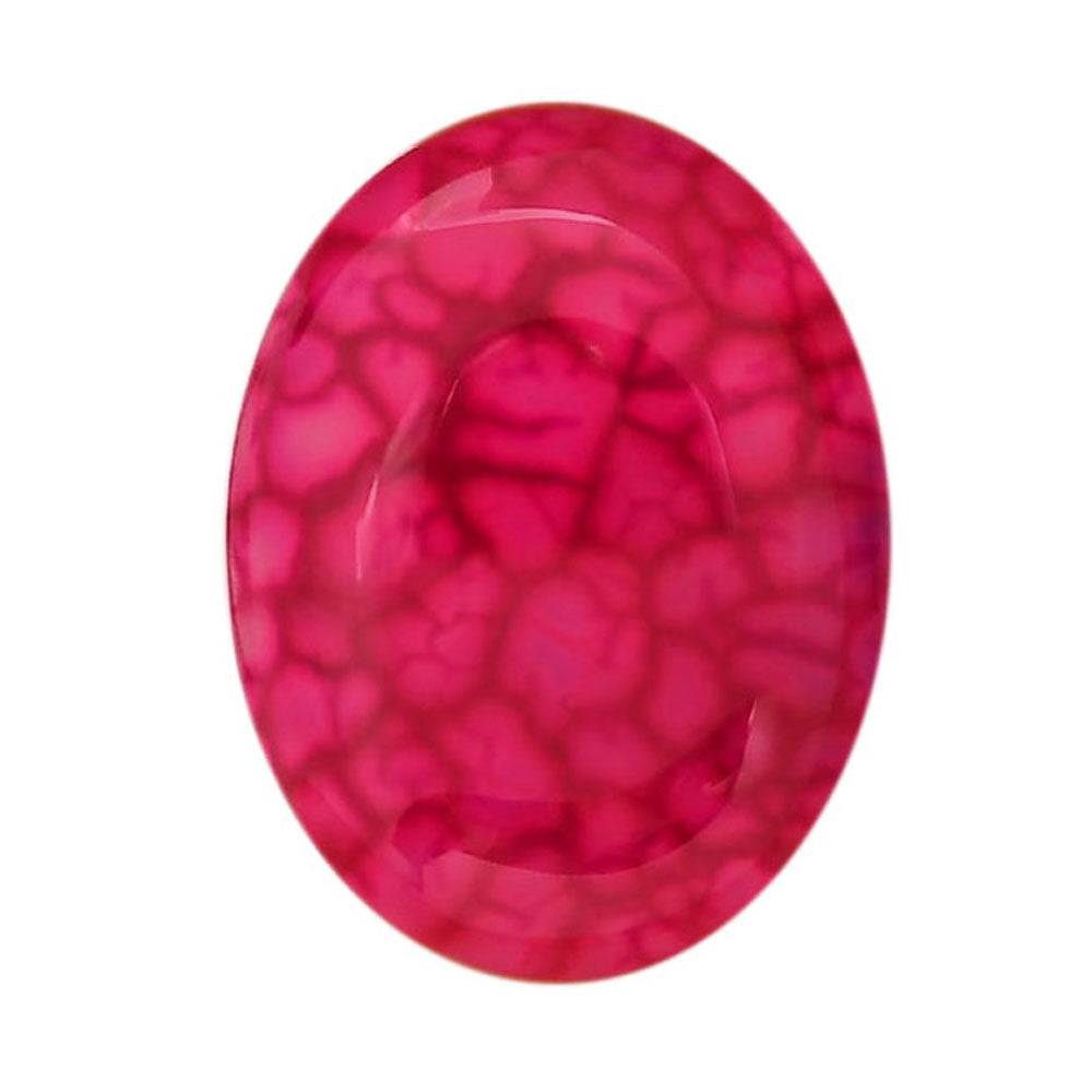 Dragon Vein Agate 19.5x25.3x6.5 mm Oval Shape Polished Gemstone LS126-06521