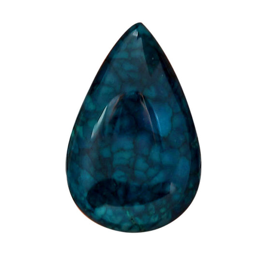 Dragon Vein Agate 19.3x30x7 mm Pear Shape Polished Gemstone LS126-06525