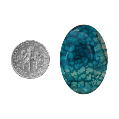 Dragon Vein Agate 21.6x31x6 mm Oval Shape Polished Gemstone LS126-06526