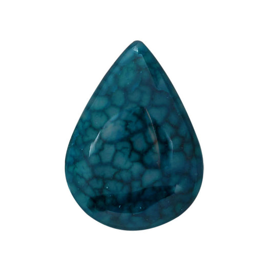 Dragon Vein Agate 22.3x30.5x7 mm Pear Shape Polished Gemstone LS126-06528