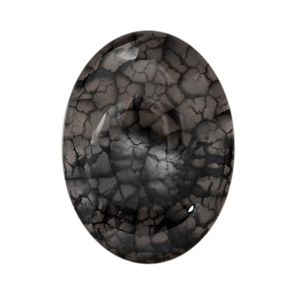 Dragon Vein Agate 24.3x33.5x8.3 mm Oval Shape Polished Gemstone LS126-06530