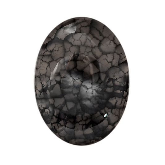 Dragon Vein Agate 24.3x33.5x8.3 mm Oval Shape Polished Gemstone LS126-06530