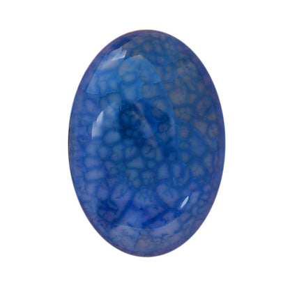 Dragon Vein Agate 23.4x33.2x7.7 mm Oval Shape Polished Gemstone LS126-06531