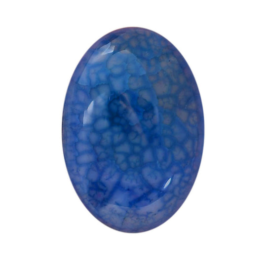 Dragon Vein Agate 23.4x33.2x7.7 mm Oval Shape Polished Gemstone LS126-06531