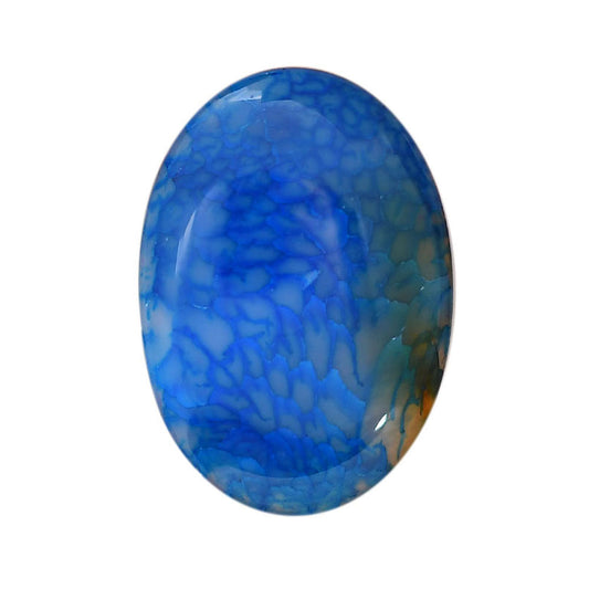 Dragon Vein Agate 25x35.65x6 mm Oval Shape Polished Gemstone LS126-06532