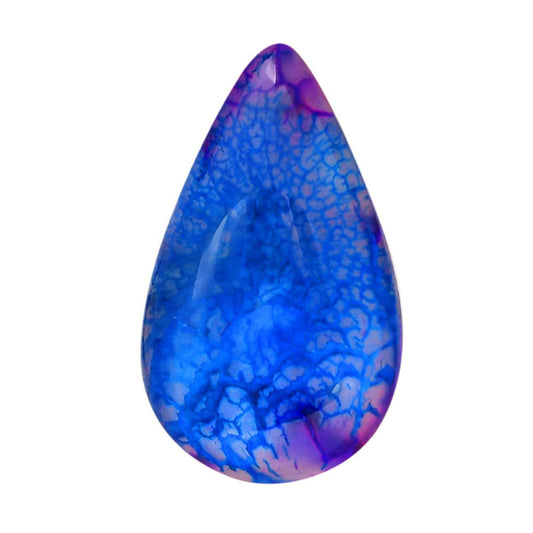 Dragon Vein Agate 20x33.7x8 mm Pear Shape Polished Gemstone LS126-06534