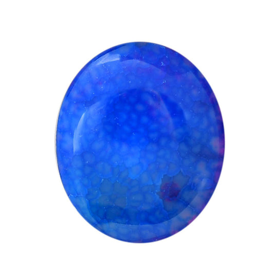 Dragon Vein Agate 28x33.6x6 mm Oval Shape Polished Gemstone LS126-06536