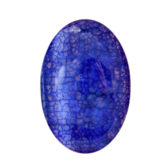 Dragon Vein Agate 25.8x38.5x7.4 mm Oval Shape Polished Gemstone LS126-06537