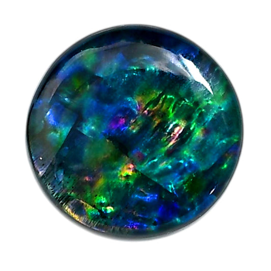 Dichroic Glass Doublet 26x26x6.5 mm Round Shape Polished Gemstone LS128-06565