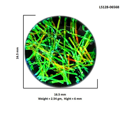 Dichroic Glass Doublet 16.5x16.5x6 mm Round Shape Polished Gemstone LS128-06568