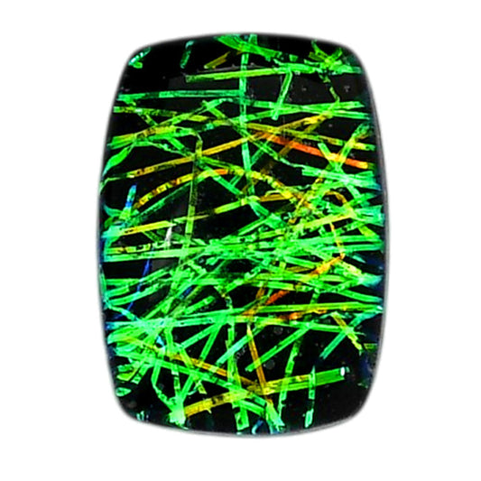 Dichroic Glass Doublet 16.4x22.7x6 mm Cushion Shape Polished Gemstone LS128-06573
