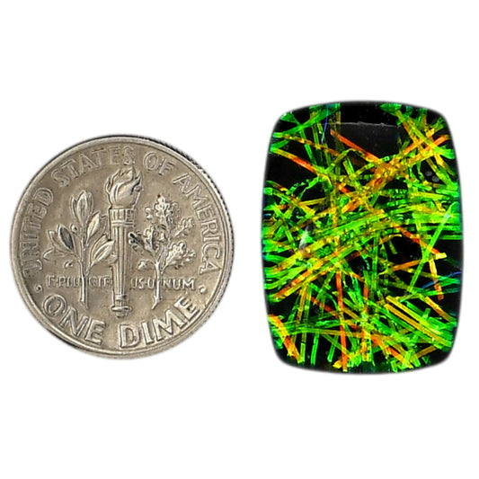 Dichroic Glass Doublet 16x21.7x6 mm Cushion Shape Polished Gemstone LS128-06574