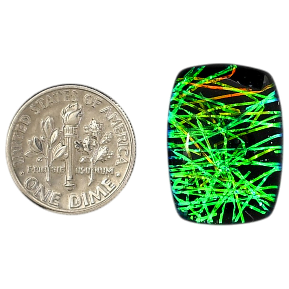 Dichroic Glass Doublet 16x22.15x6 mm Cushion Shape Polished Gemstone LS128-06577