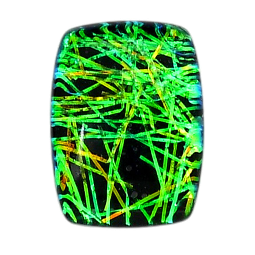 Dichroic Glass Doublet 15.9x21.5x6 mm Cushion Shape Polished Gemstone LS128-06586