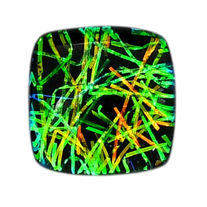 Dichroic Glass Doublet 16.5x16.8x6 mm Cushion Shape Polished Gemstone LS128-06587