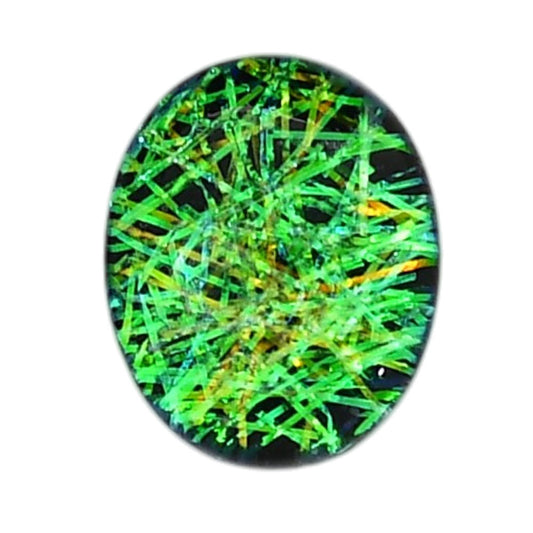 Dichroic Glass Doublet 16x19.85x5.7 mm Oval Shape Polished Gemstone LS128-06588