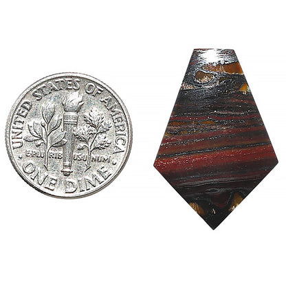 Iron Tiger Eye 17.5x25.5x2.7 mm Fancy Shape Polished Gemstone LS13-08329