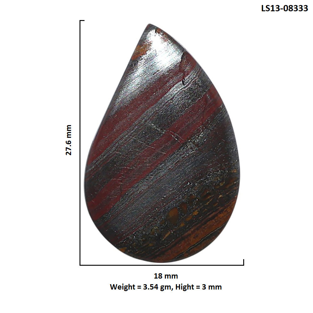 Iron Tiger Eye 18x27.6x3 mm Fancy Shape Polished Gemstone LS13-08333