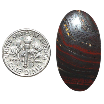 Iron Tiger Eye 16.5x29.75x4.3 mm Oval Shape Polished Gemstone LS13-08339