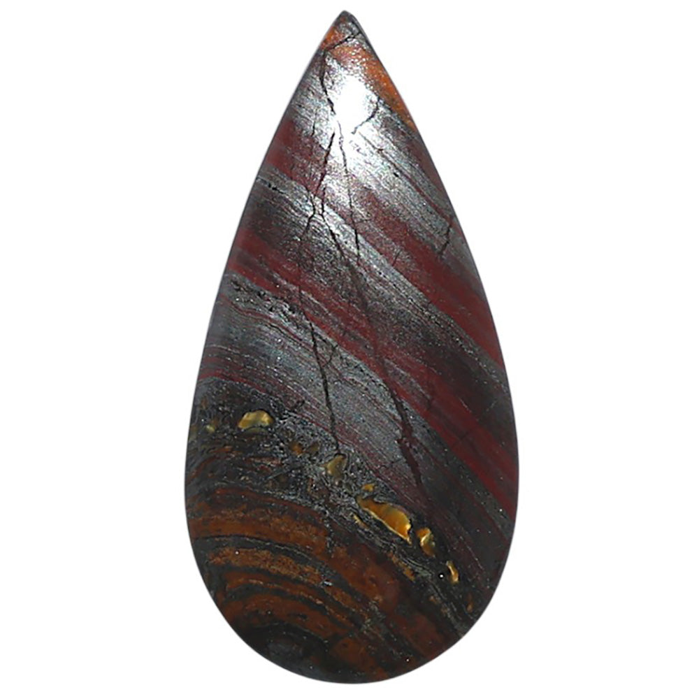 Iron Tiger Eye 15.8x31.55x3.5 mm Pear Shape Polished Gemstone LS13-08341