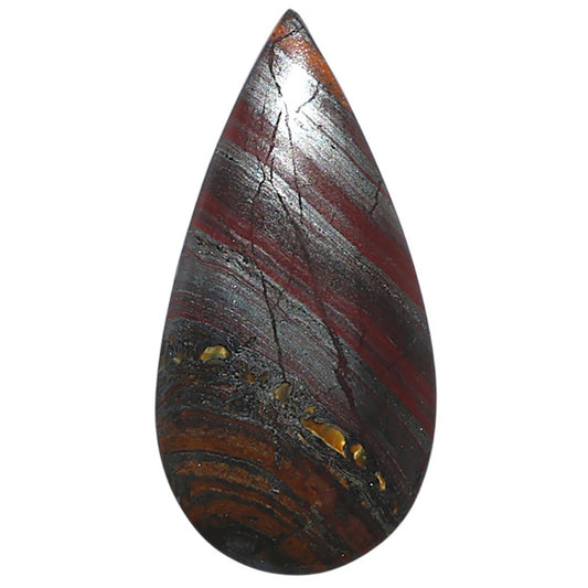 Iron Tiger Eye 15.8x31.55x3.5 mm Pear Shape Polished Gemstone LS13-08341