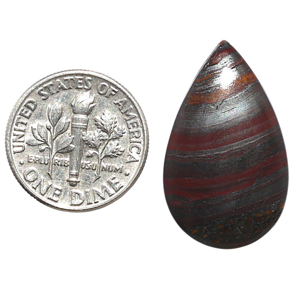 Iron Tiger Eye 15.8x26x3.8 mm Pear Shape Polished Gemstone LS13-08342